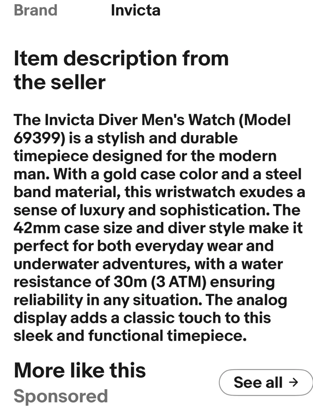 Invicta Diver 42 MM Two-Tone Gold & Blue Sports Watch NIB